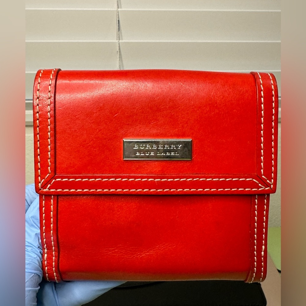 Burberry Blue Label red leather wallet - Picture 1 of 16